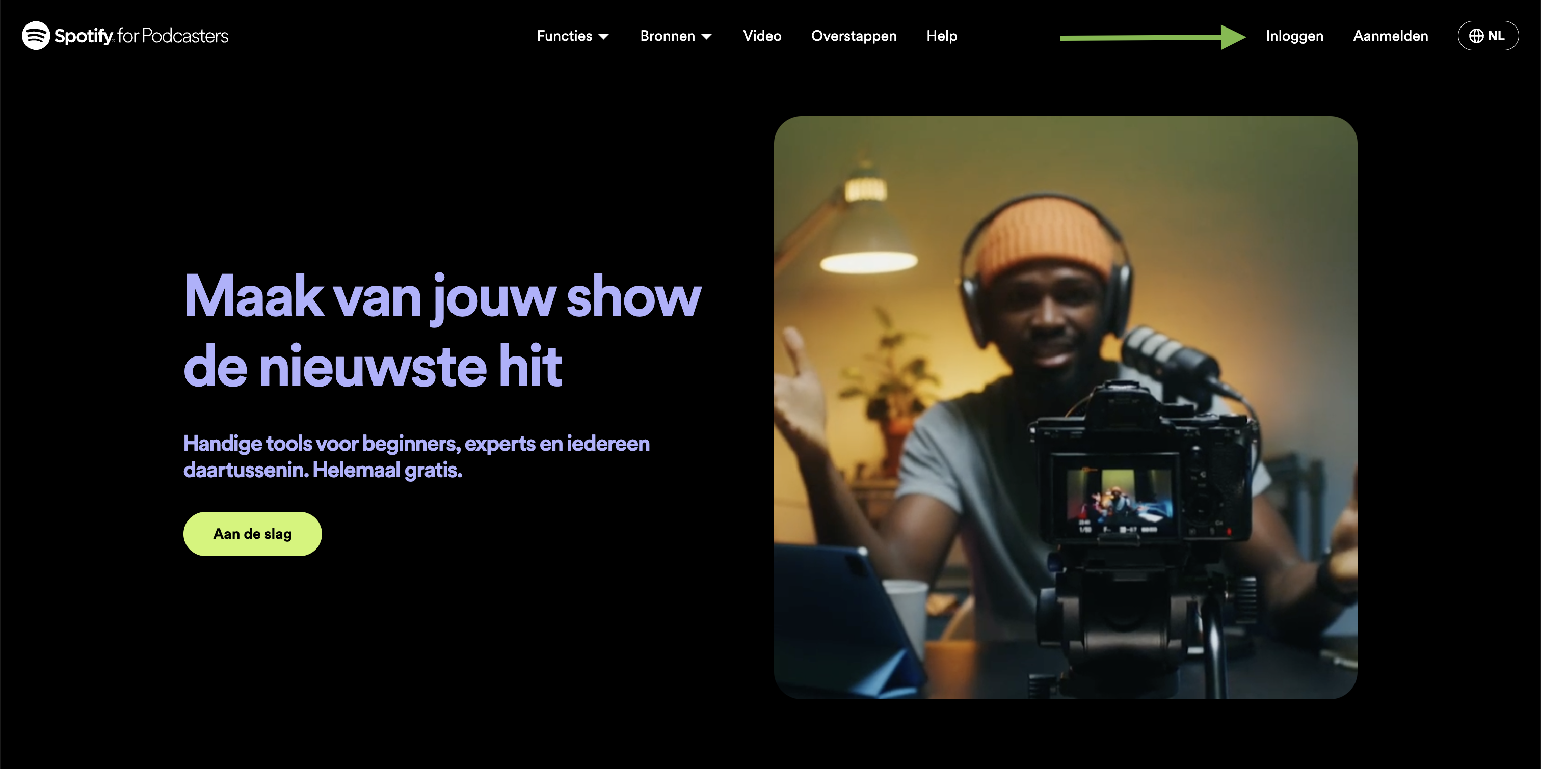 Aanmelden podcast Spotify - Inloggen of aanmelden.png