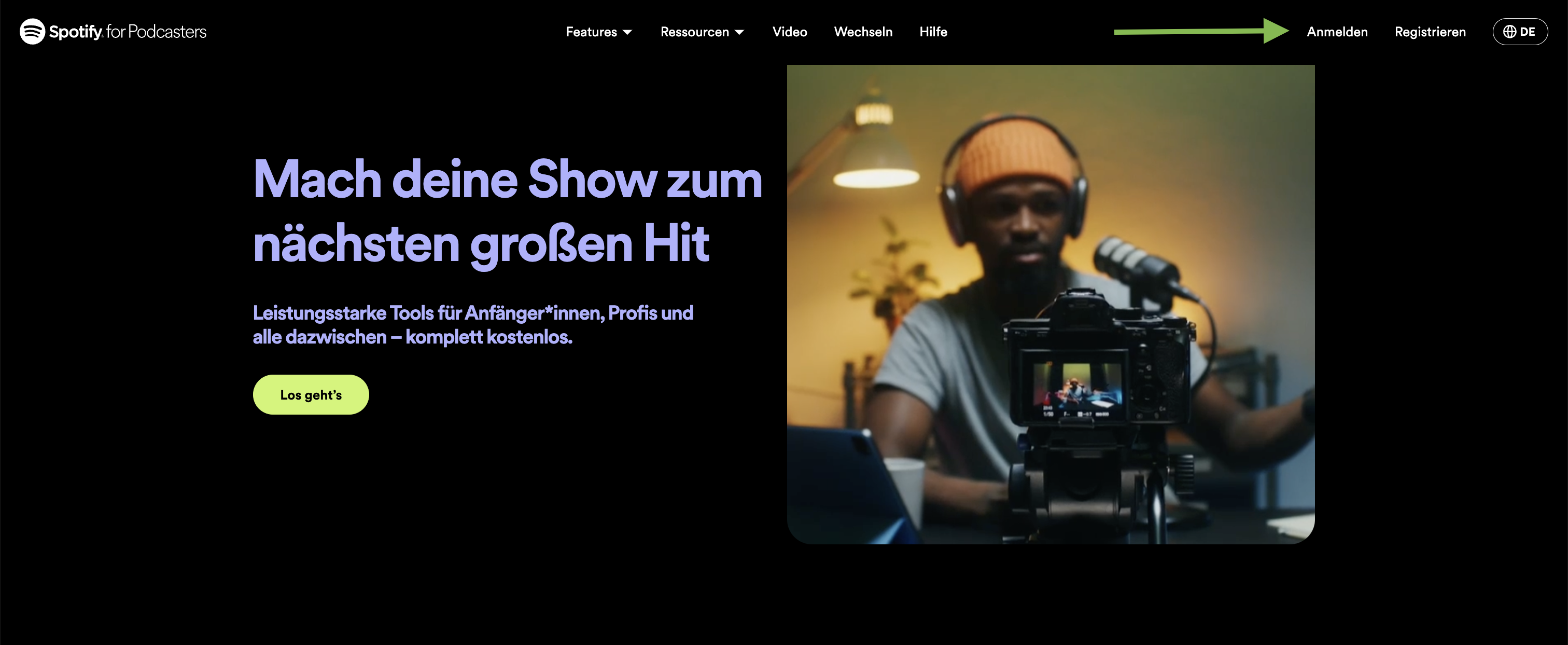 Füge deinen Podcast zu Spotify hinzu - anmelden oder registrieren.png